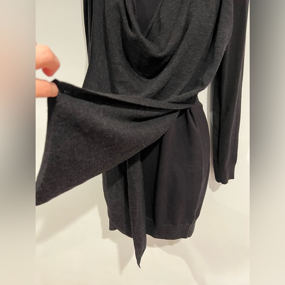 NWT All Saints Drina wrap sexy wool Dress - Picture 9 of 15